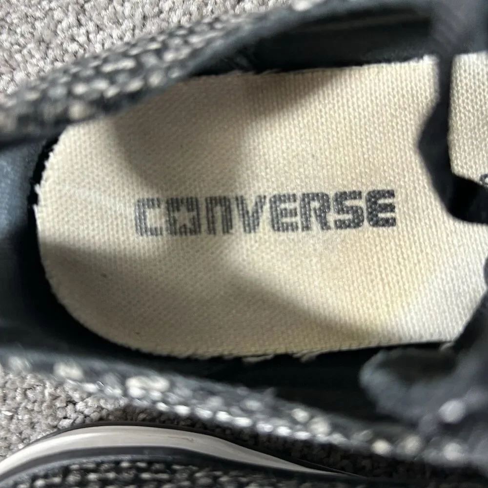 Converse Chuck Taylor All Star Hex Jacquard OX 119121F Women’s Sz 7 Black Shoes